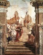 TIEPOLO, Giovanni Domenico The Meeting of Anthony and Cleopatra oil on canvas